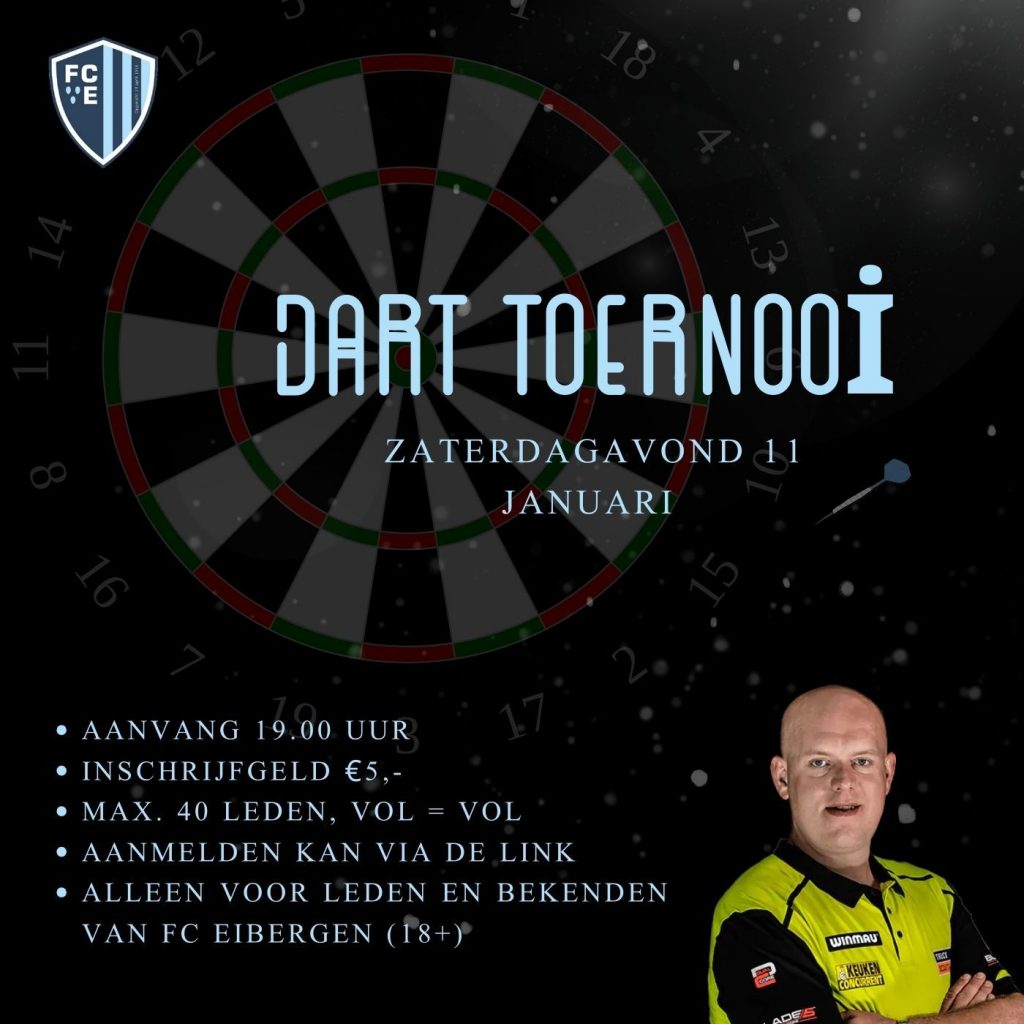 11 januari: eerste darteditie FC Eibergen!